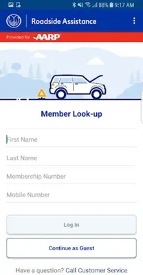 AARP Roadside from Allstate android App screenshot 2